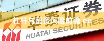 杠杆与配资风险前瞻 ee