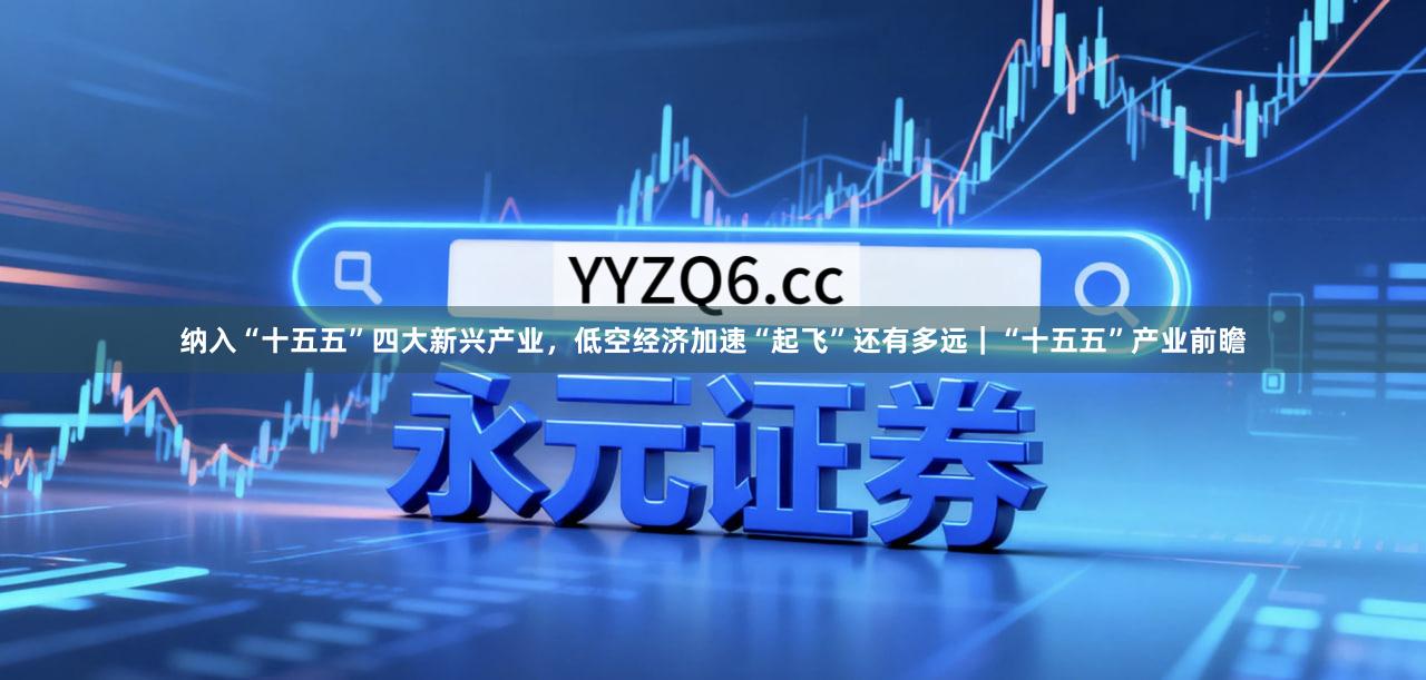 纳入“十五五”四大新兴产业,低空经济加速“起飞”还有多远|“十五五”产业前瞻